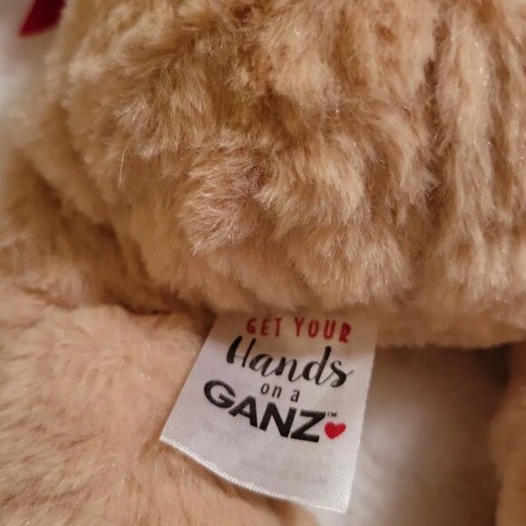 Ganz Get Your Hands On A Ganz Plush Bear Beary Sweet Teddy 12" Red Heart - Picture 3 of 6